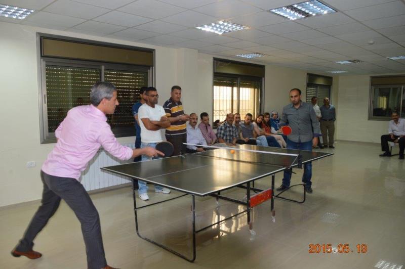 الاحصاء الفلسطيني يفتتح بطولة التنس الإحصائية لعام  2015